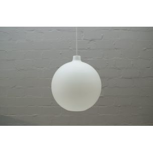 Vintage opaline glass lamp "Globe" by Aloys F. Gangkofner for Peill & Putzler, 1960s