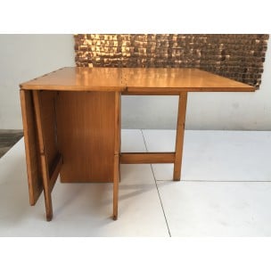 Herman Miller dining table in birch, George NELSON - 1950s