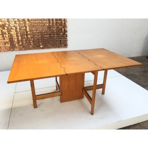 Herman Miller dining table in birch, George NELSON - 1950s