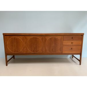 Vintage teak "Circle" sideboard by Nathan London England, 1960s