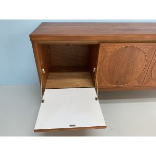 Vintage teak "Circle" sideboard by Nathan London England, 1960s