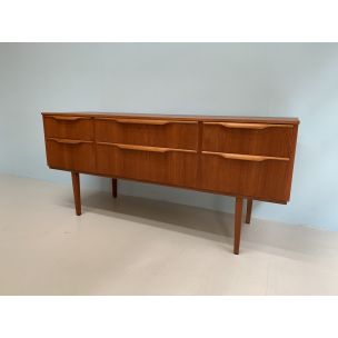 Vintage teak sideboard by Frank Guille for Austinsuite London, 1960s