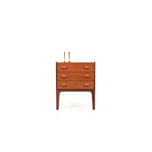 Vintage small chest of drawers by Poul Volther for FDB, Denmark, 1950s