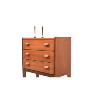 Vintage small chest of drawers by Poul Volther for FDB, Denmark, 1950s