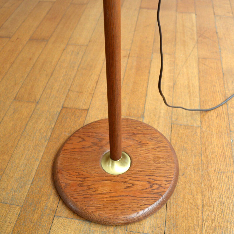 Vintage "Temde" teak floor lamp, Switzerland, 1960