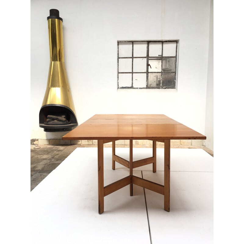 Herman Miller dining table in birch, George NELSON - 1950s