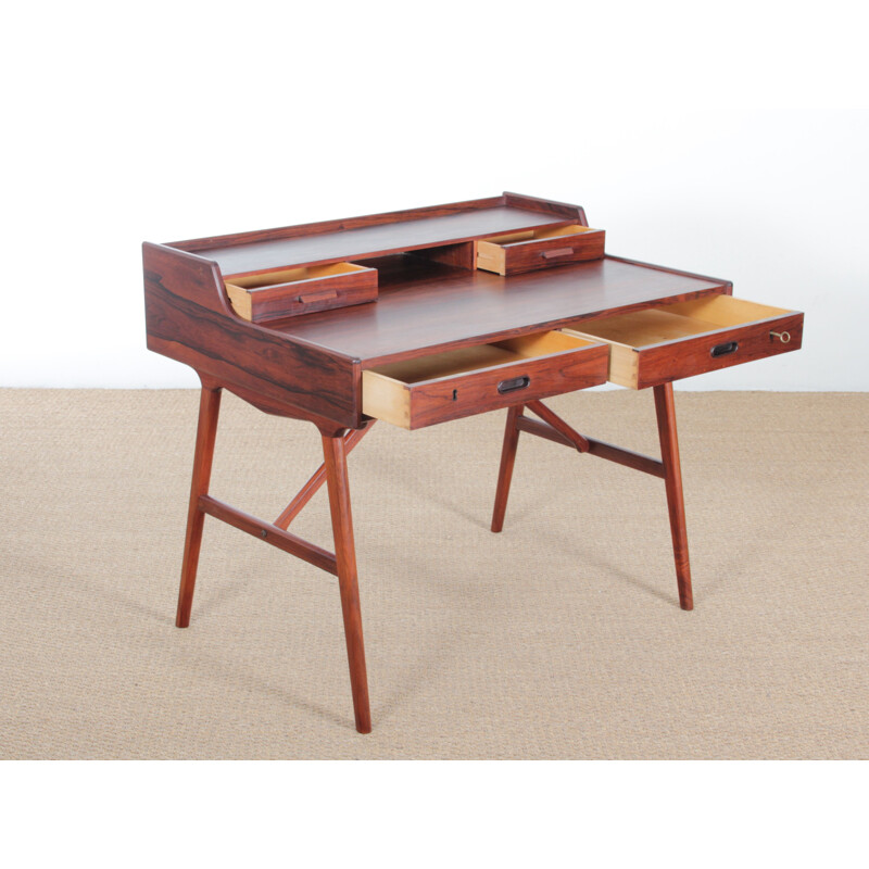 Scandinavian vintage desk in rosewood model 64, 1960s