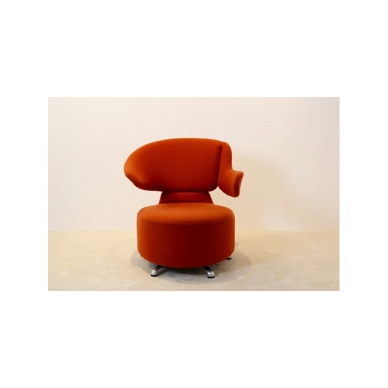 Cassina "Canta" armchair in orange fabric, Toshiyuki KITA - 2000s