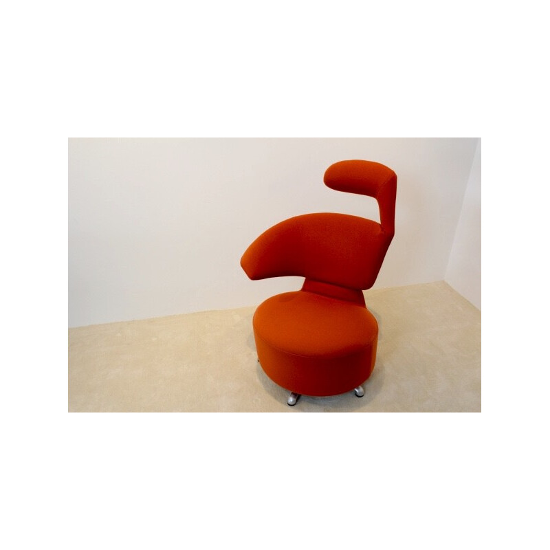 Cassina "Canta" armchair in orange fabric, Toshiyuki KITA - 2000s