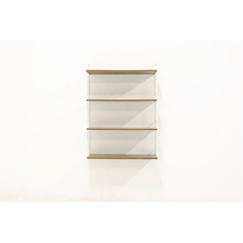 Vintage metal and teak shelf by WHB, 1960s