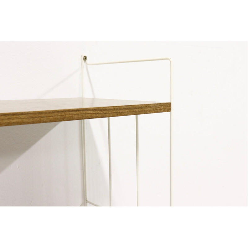 Vintage metal and teak shelf by WHB, 1960s