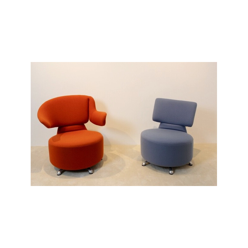 Cassina "Canta" armchair in orange fabric, Toshiyuki KITA - 2000s