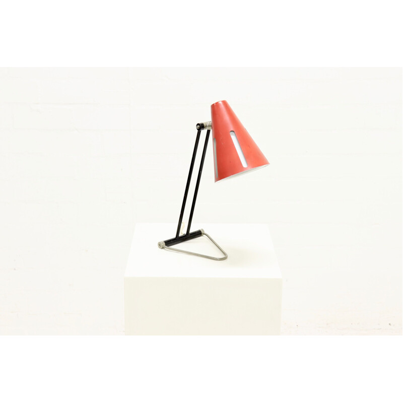 Vintage "Sun Series" desk lamp by H. Busquet for Hala Zeist, 1950s