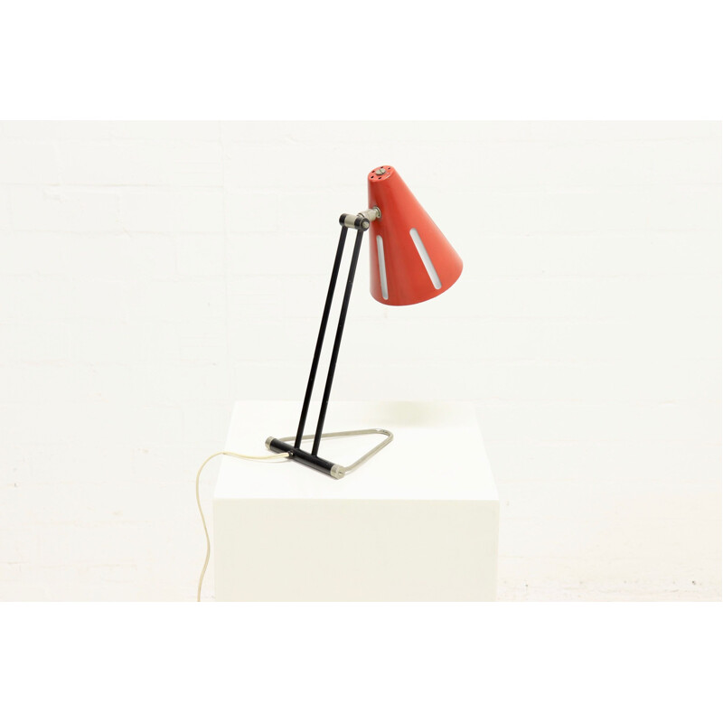 Vintage "Sun Series" desk lamp by H. Busquet for Hala Zeist, 1950s