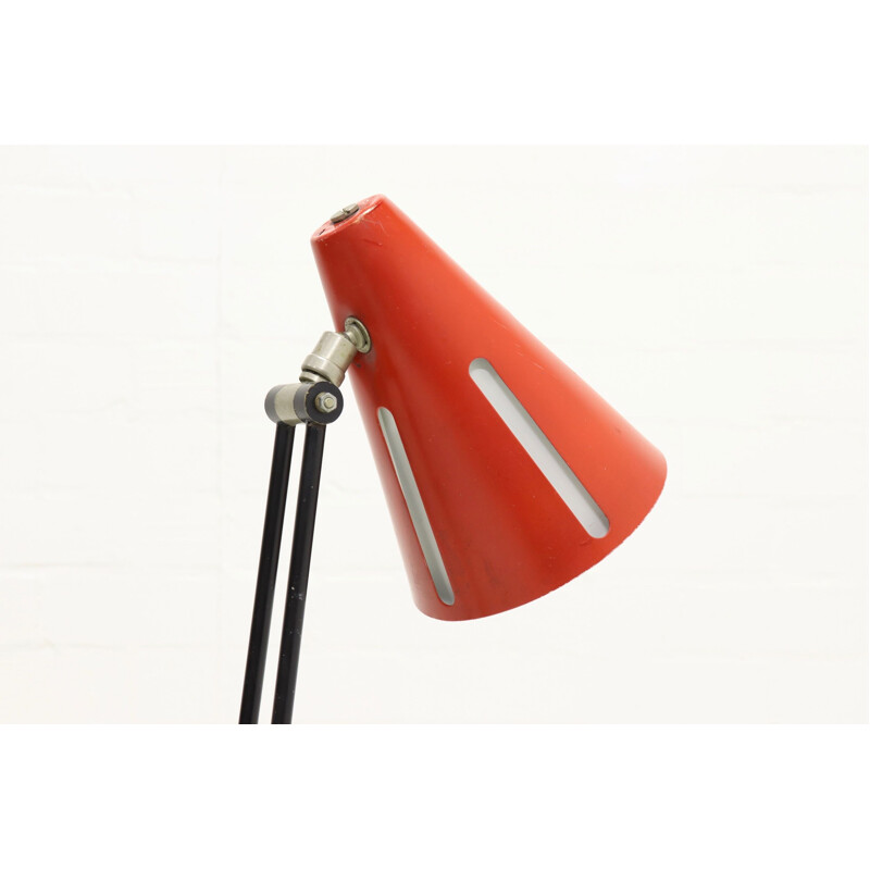 Vintage bureaulamp "Sun Series" van H. Busquet voor Hala Zeist, 1950