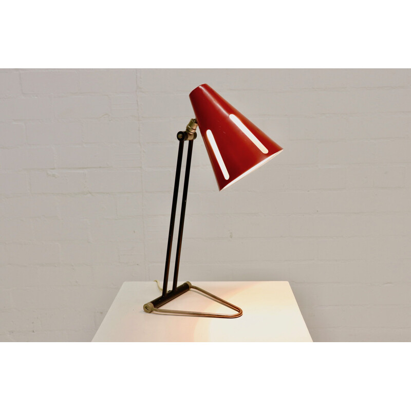 Lampe de bureau vintage "Sun Series" de H. Busquet pour Hala Zeist, 1950