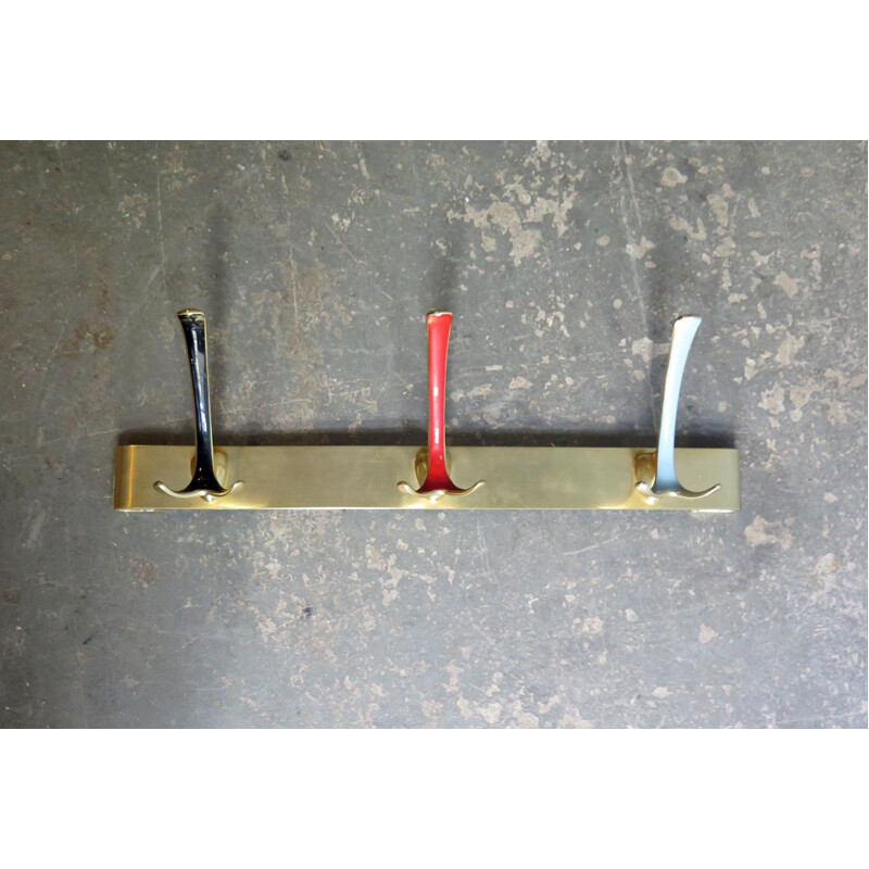 Vintage coat rack colourful, 1950s