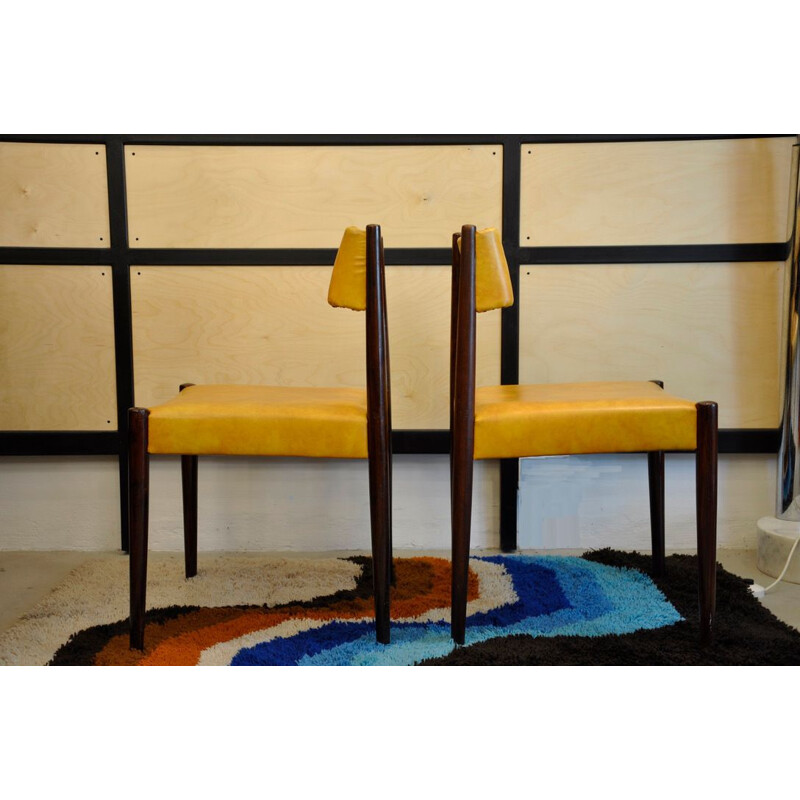 Set of 6 Scandinavian vintage chairs, 1970s