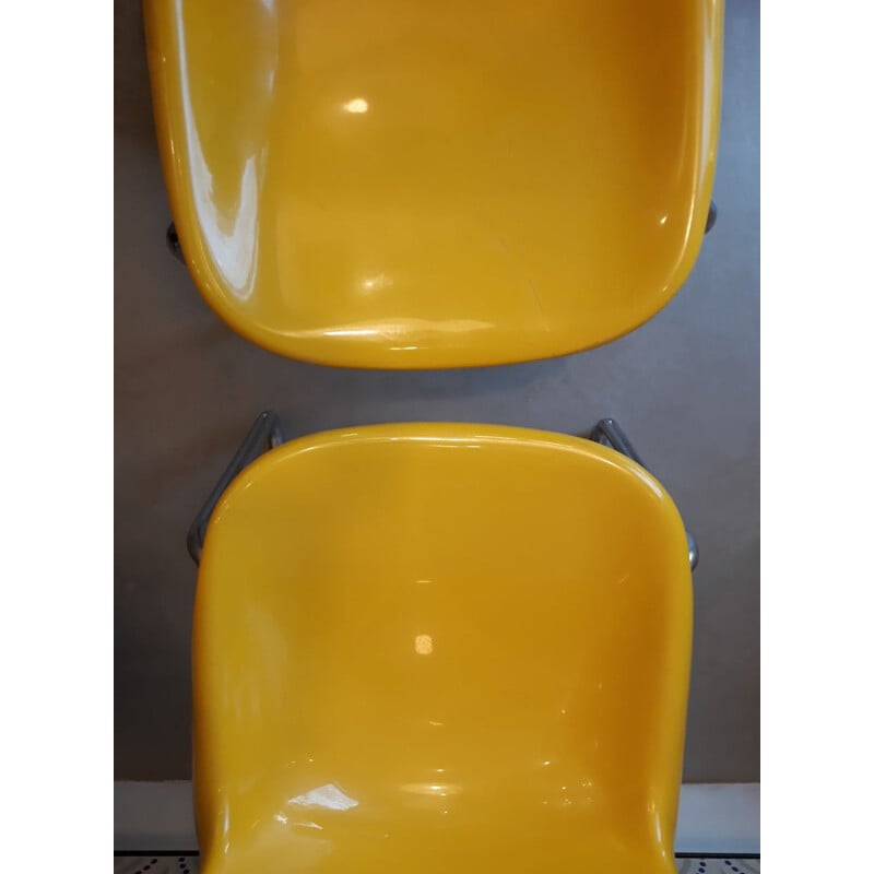 Pair of vintage "Cadsana" chairs by Pier Luigi Gianfranchi for ICF De Padova, 1970s