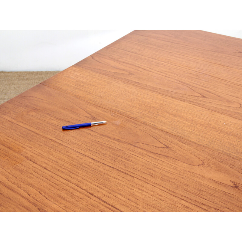 Vintage teak dining table with flaps 