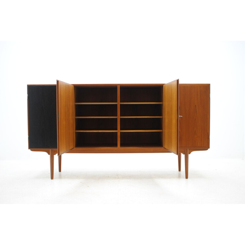 Vintage Omann Jun teak highboard, 1960s 