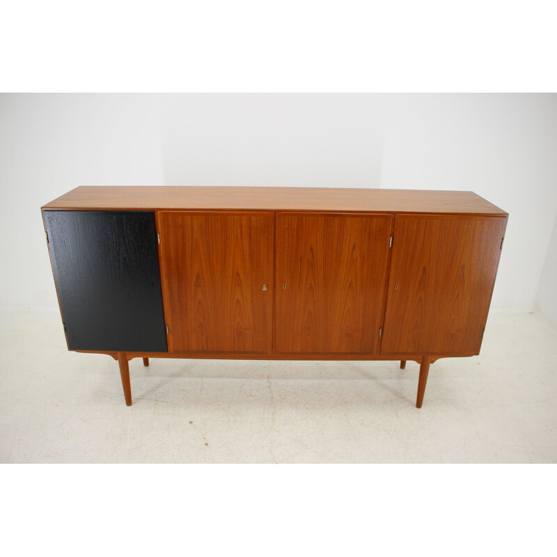 Vintage Omann Jun teak highboard, 1960s 