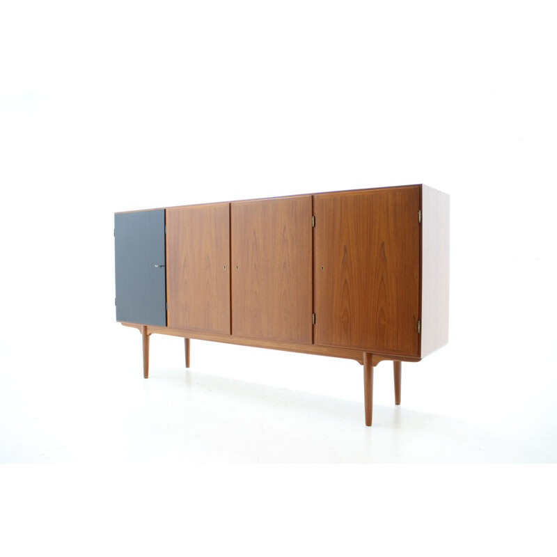 Vintage Omann Jun teak highboard, 1960s 