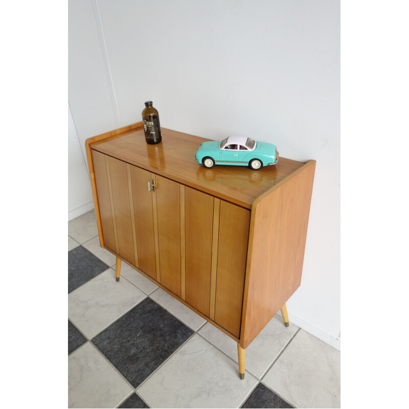 Vintage light wood sideboard 1950s 