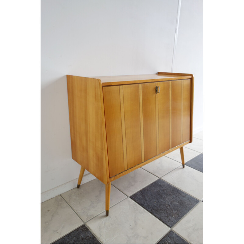 Vintage light wood sideboard 1950s 