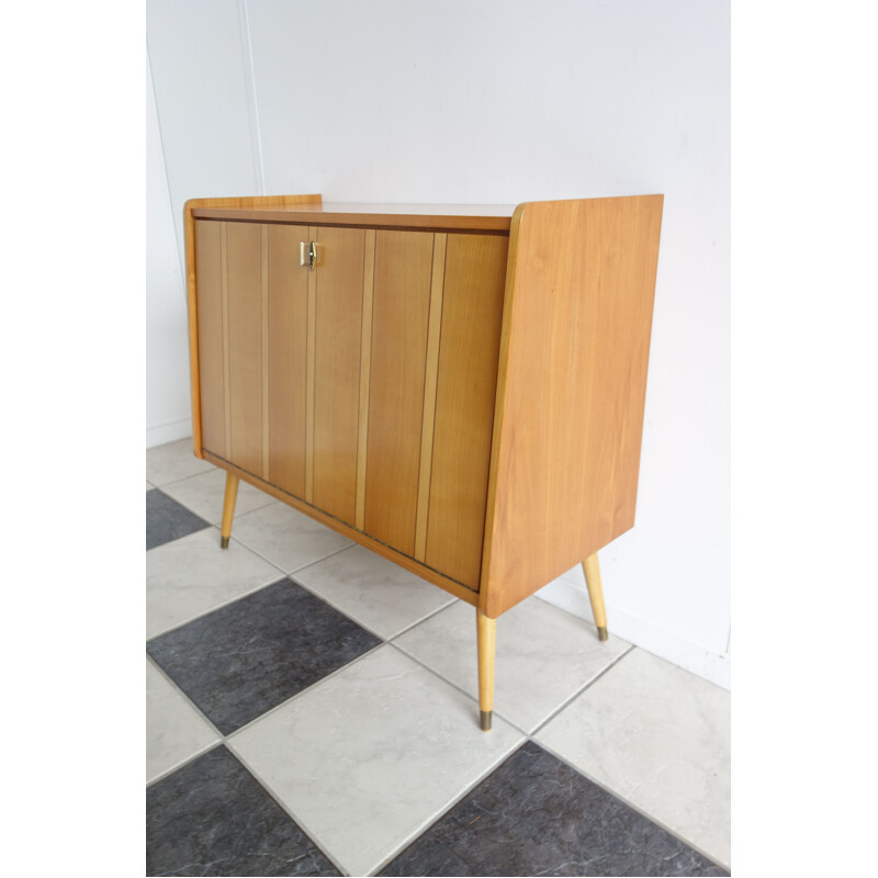 Vintage light wood sideboard 1950s 