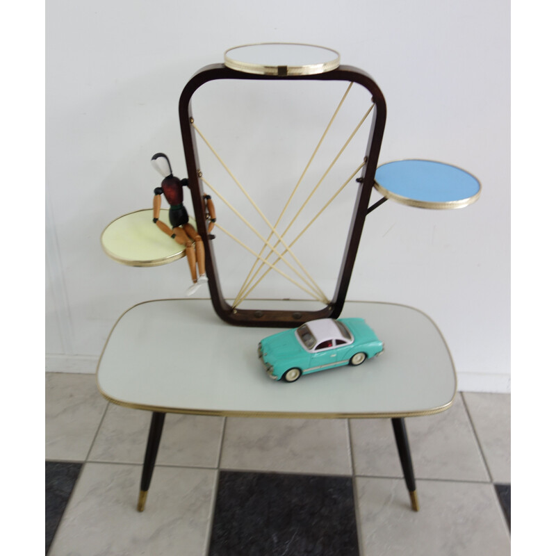 Vintage side table in formica plant 1960s