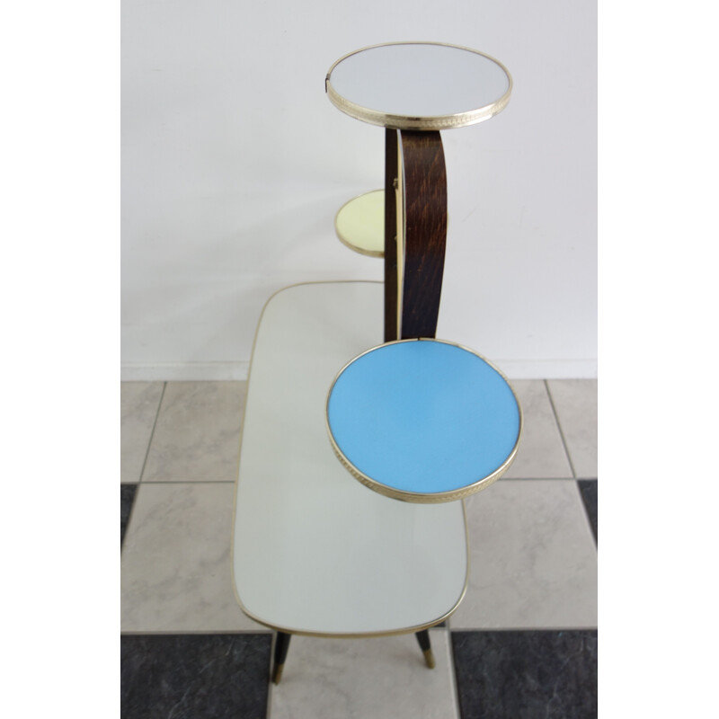 Vintage side table in formica plant 1960s