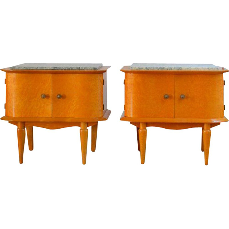 Pair of vintage bedside tables, 1950s