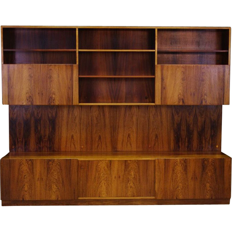 Vintage wall system by Ib Kofod Larsen in rosewood 