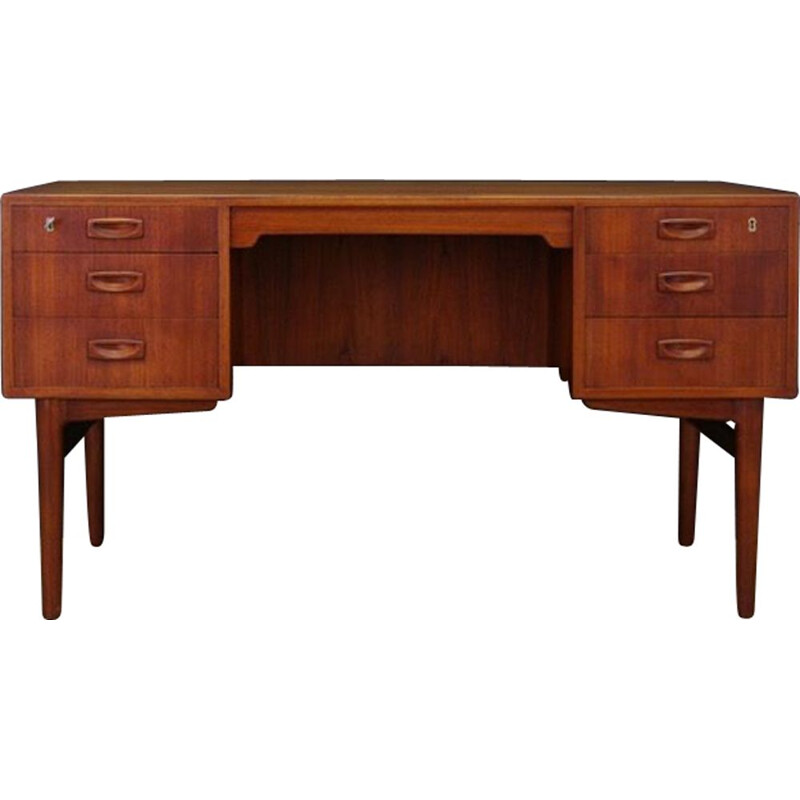 Vintage teak desk, Denmark, 1960-70s