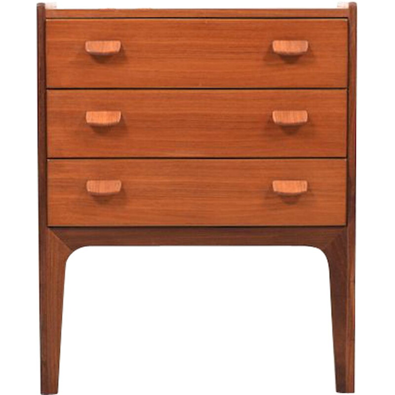 Vintage small chest of drawers by Poul Volther for FDB, Denmark, 1950s