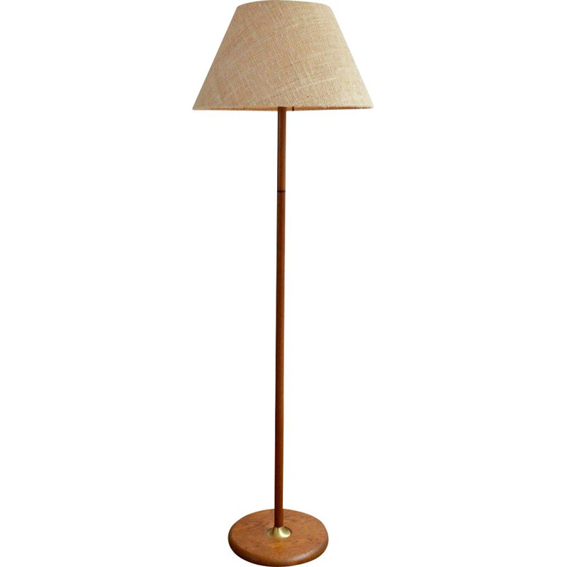 Vintage "Temde" teak floor lamp, Switzerland, 1960