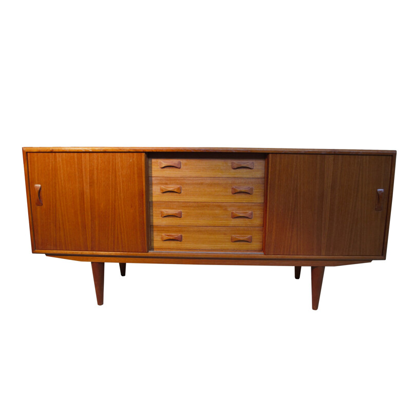 Credenza danese vintage in teak di Clausen & Sons