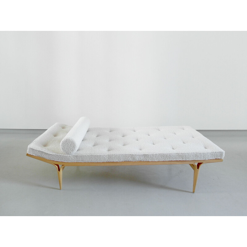 Vintage birch wood daybed by Bruno Mathsson, Sweden, 1957