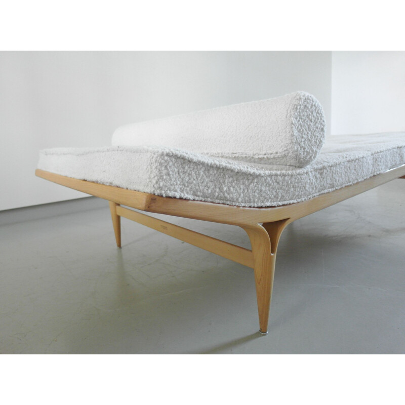 Vintage birch wood daybed by Bruno Mathsson, Sweden, 1957