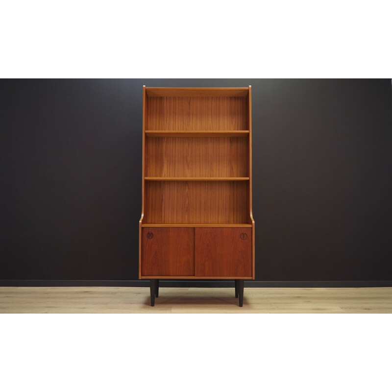 Vintage teak bookcase, scandinavian design, 1960-70