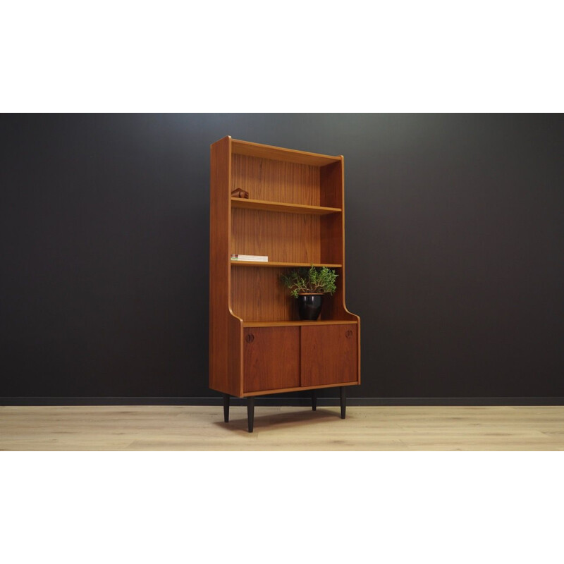 Vintage teak bookcase, scandinavian design, 1960-70