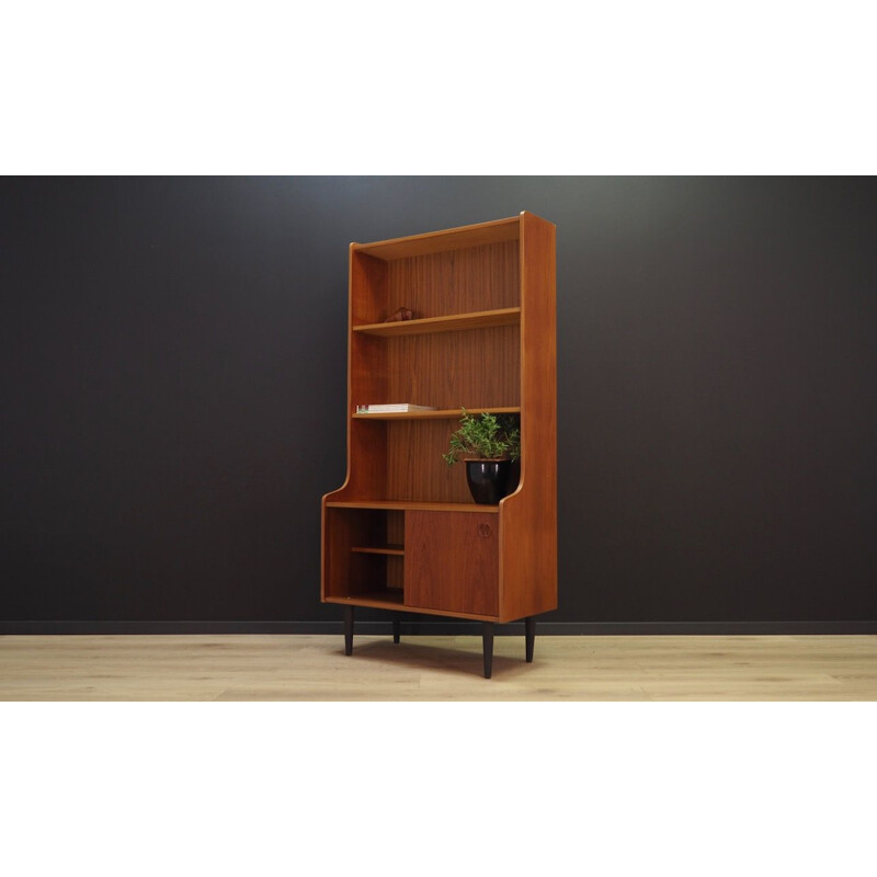 Vintage teak bookcase, scandinavian design, 1960-70