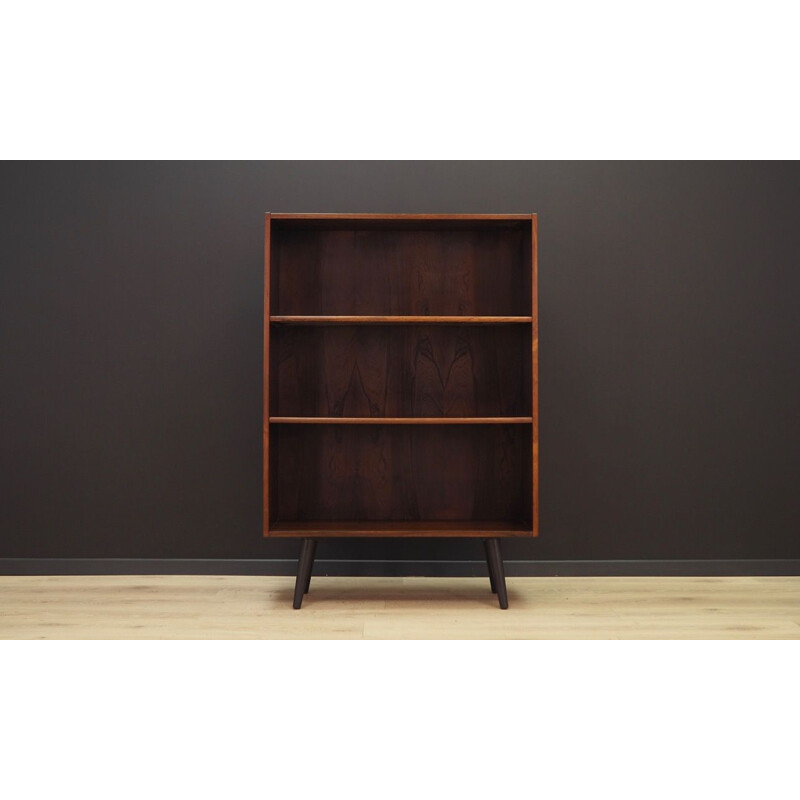 Vintage rosewood bookcase, Denmark, 1960-70