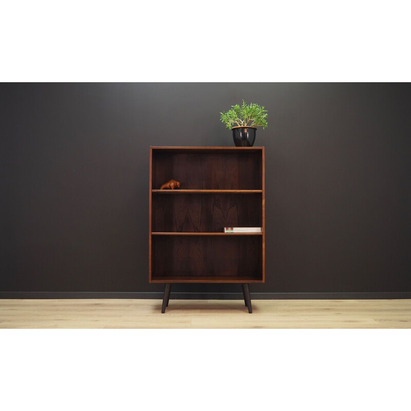 Vintage rosewood bookcase, Denmark, 1960-70