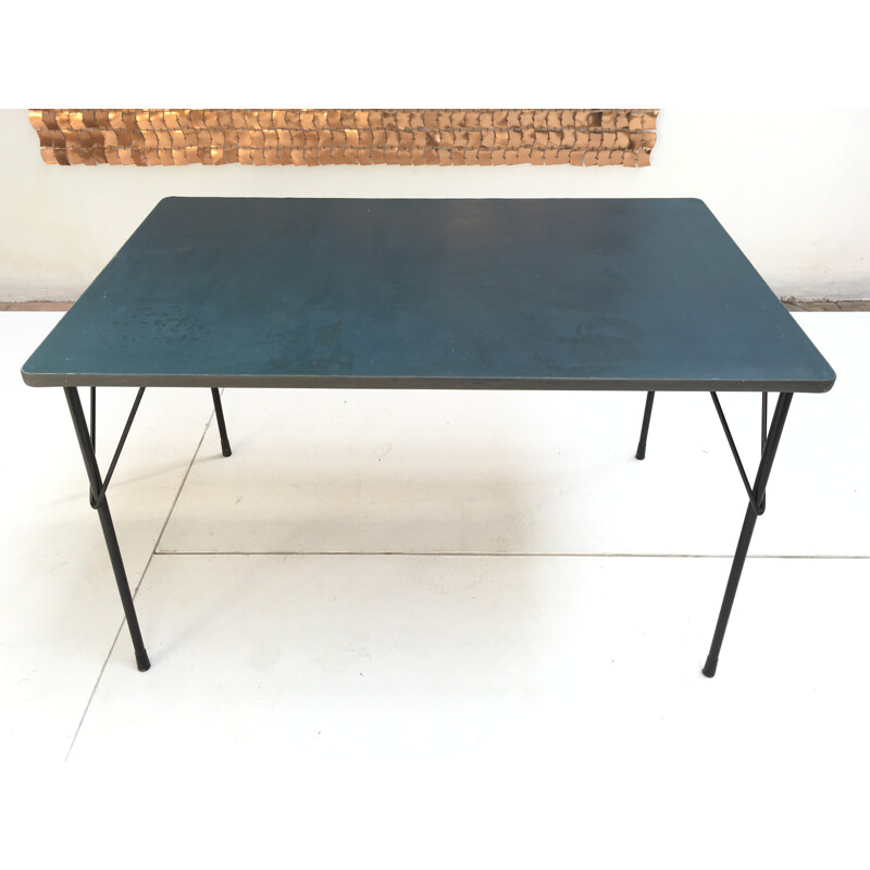 Tavolo vintage in linoleum di Wim Rietveld per Gispen, 1950