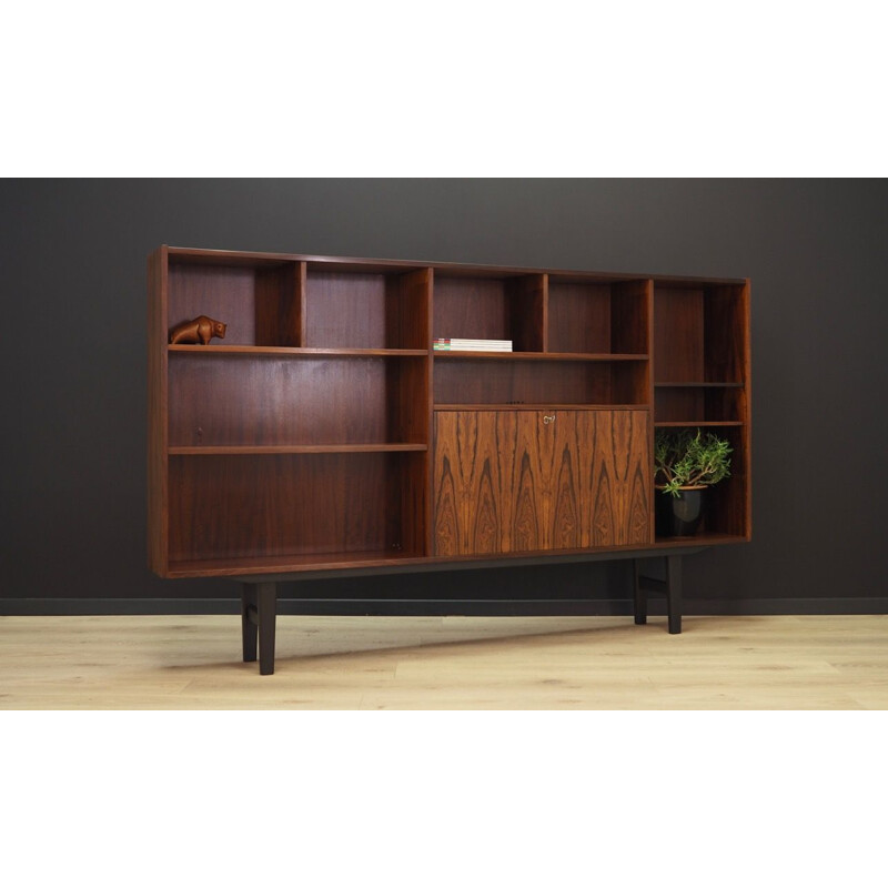 Vintage rosewood bookcase by Farso, 1960-70s