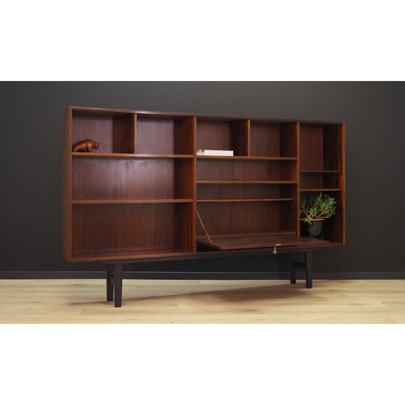 Vintage rosewood bookcase by Farso, 1960-70s