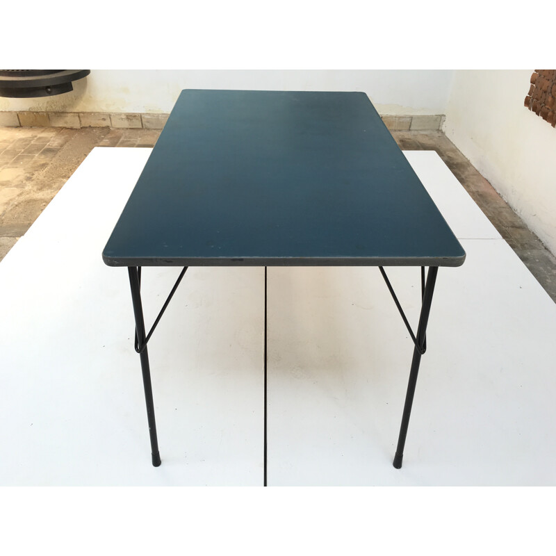 Vintage linoleum table by Wim Rietveld for Gispen, 1950