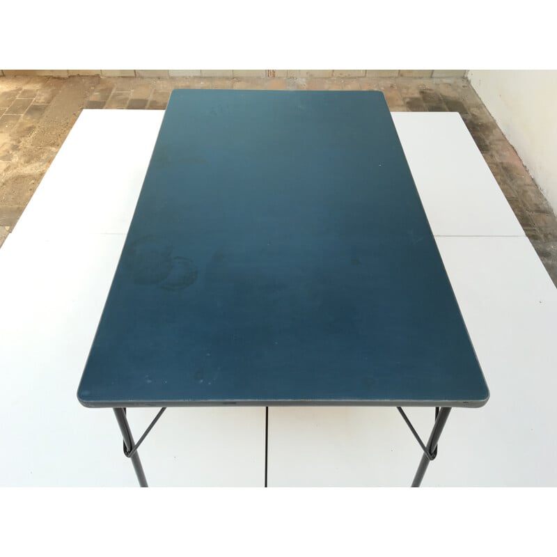Vintage linoleum table by Wim Rietveld for Gispen, 1950